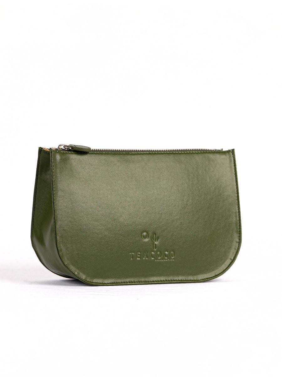 Cactus Leather 'Leon' Cross Body Bag - Green | Texcoco Collective