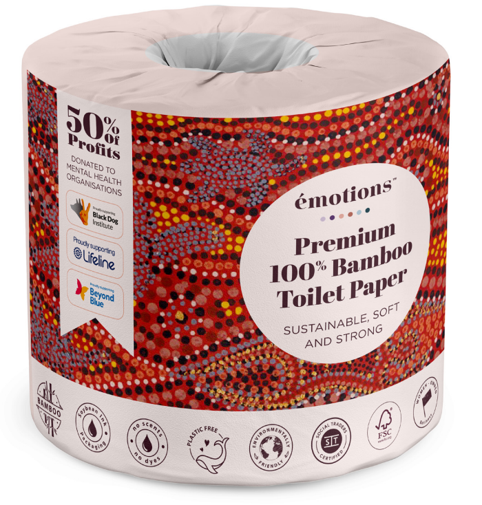 First Nations Art 100% Bamboo Toilet Paper (48 rolls)