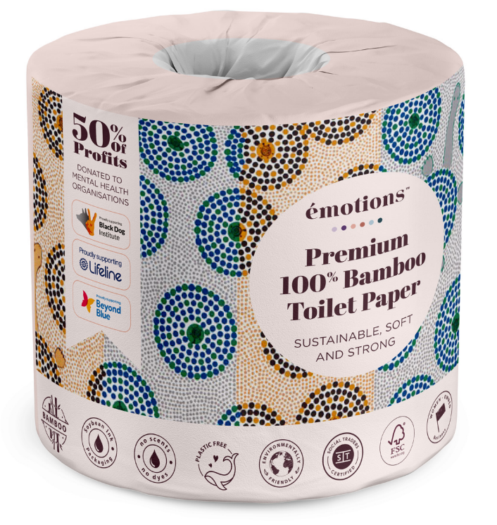 First Nations Art 100% Bamboo Toilet Paper (48 rolls)