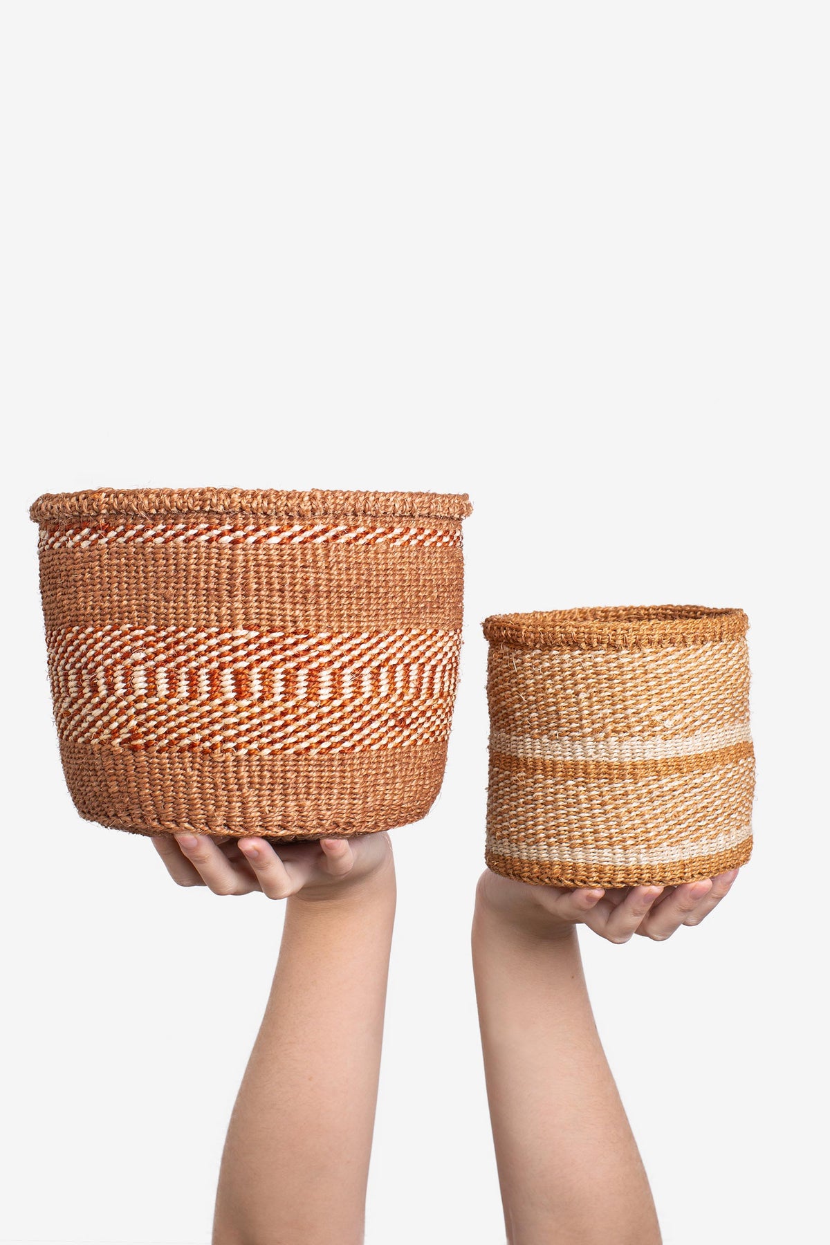 Woven Sisal Storage Basket - Small (Pair)
