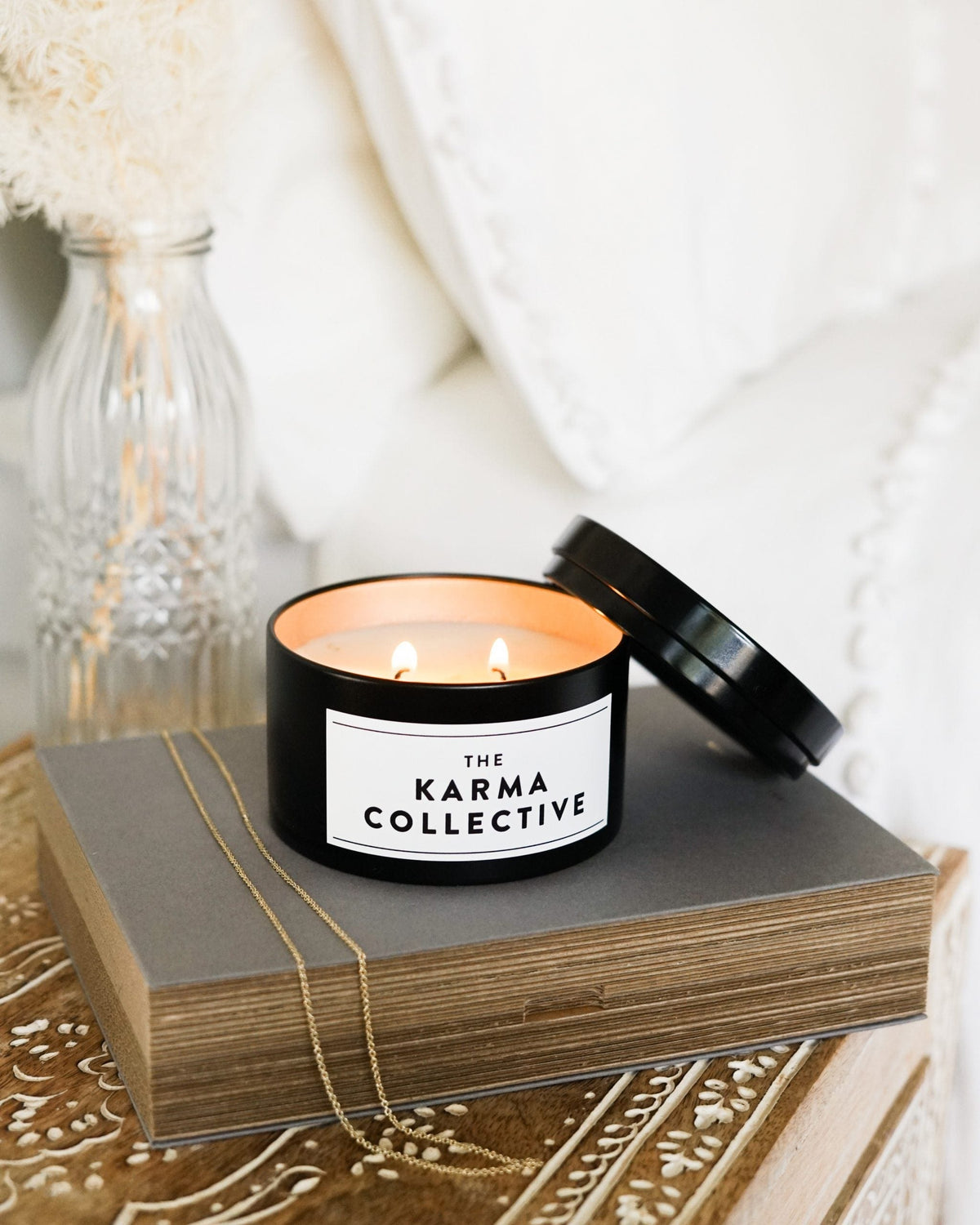 Port Fairy Scented Soy Candle Tin - Matte Black
