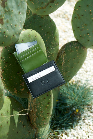 Cactus Leather 'Maya'  Card Holder  | Texcoco Collective
