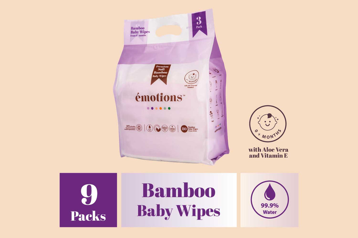 Water Bamboo Baby Wipes (9 packs)