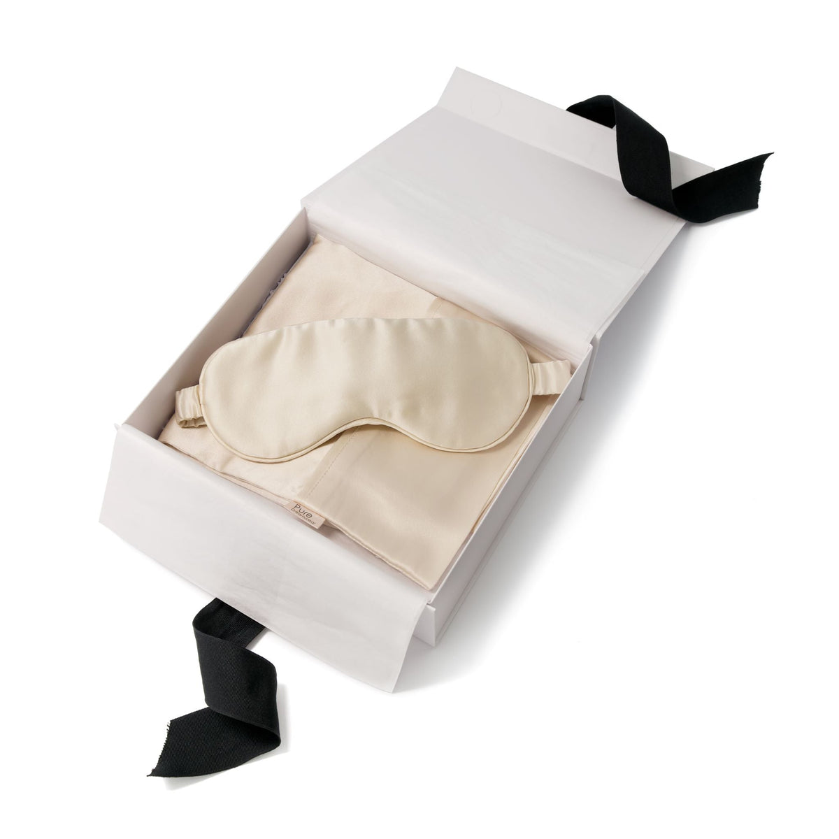 Ethical Pure Mulberry Silk Pillowcase and Eye Mask Set