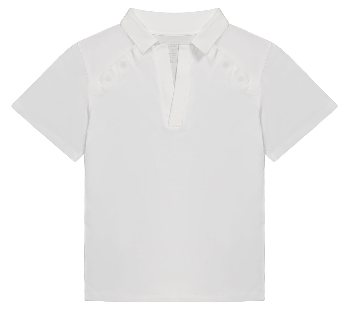 The Adaptive Polo Shirt-kids-arm injury-recovery-The Shapes United