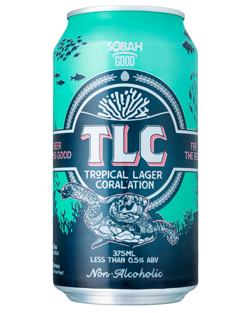 4 Pack SOBAH-GOOD TLC Tropical Lager Coral'ation