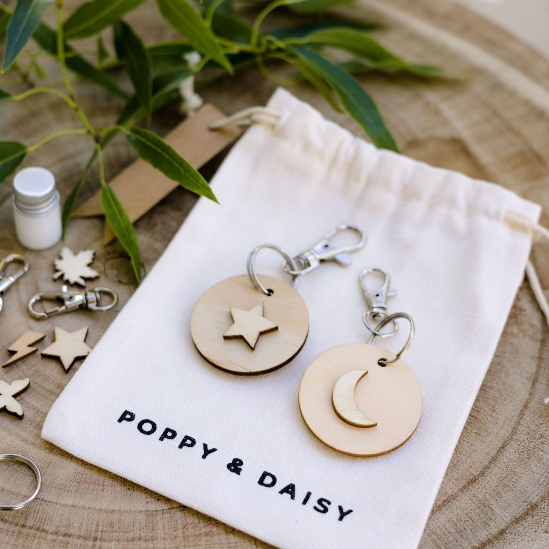 Wooden Keyrings Party Bags