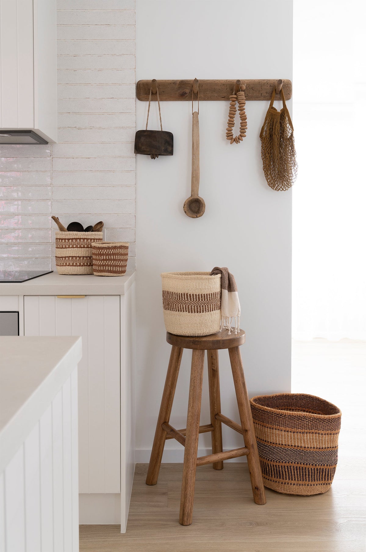 Woven Sisal Storage Basket - Medium